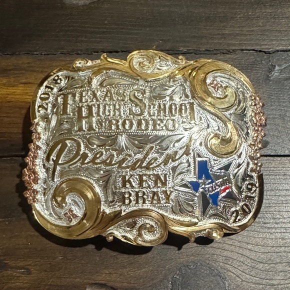 Molly’s Custom Silver Other - Gold and Silver Texas High School Rodeo President Buckle